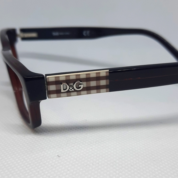 D&G  DOLCE & GABBANA DG 1207 1839 51-16-135  Rx Eyeglass Frame, Pre-Owned - Picture 3 of 7